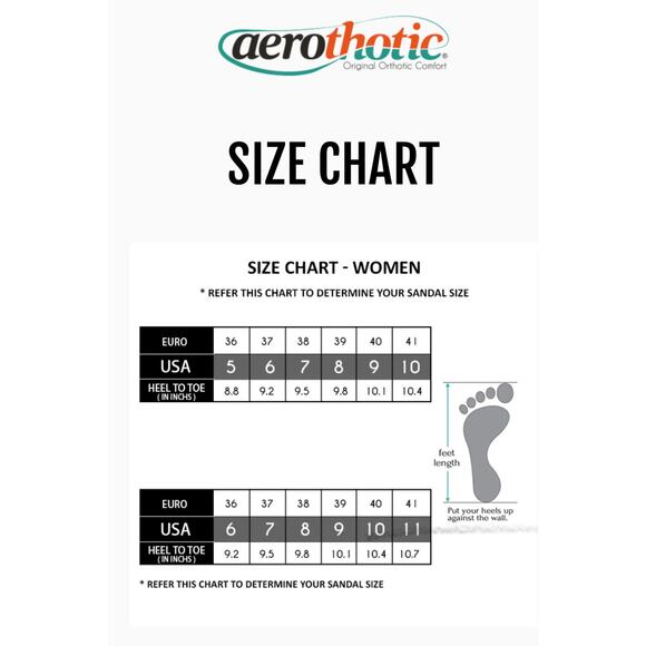 AEROTHOTIC Orthotic Comfort Dual Strap Arch Support Comfort Sandal Flip Flip 11 - Picture 13 of 13